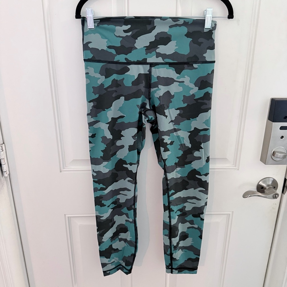 Lululemon Wunder Under High-Rise Leggings 10 | Camo Tidewater Teal